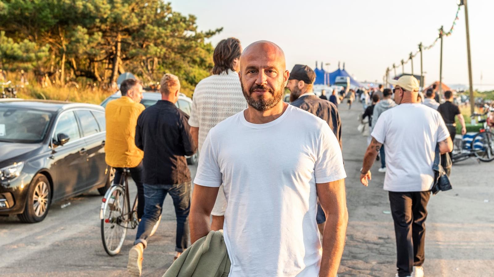 Dar Salim har haft en travlt sommer - her ses han under "Musik i Lejet", mens de nye festligheder foregår i Skanderborg.
