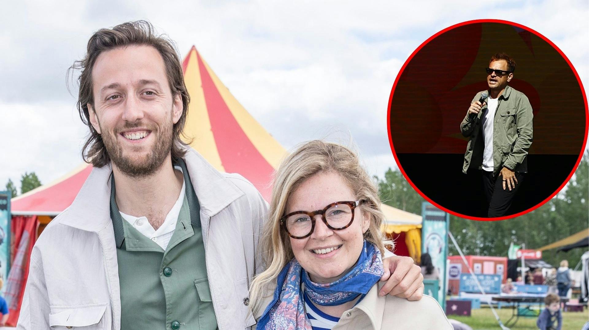 Foran alle gæsterne på Bøgescenen valgte Christian Fuhlendorff at tage pis på Sisse Sejr og Esben Bjerre. Og det var festivalgæsterne vilde med.
