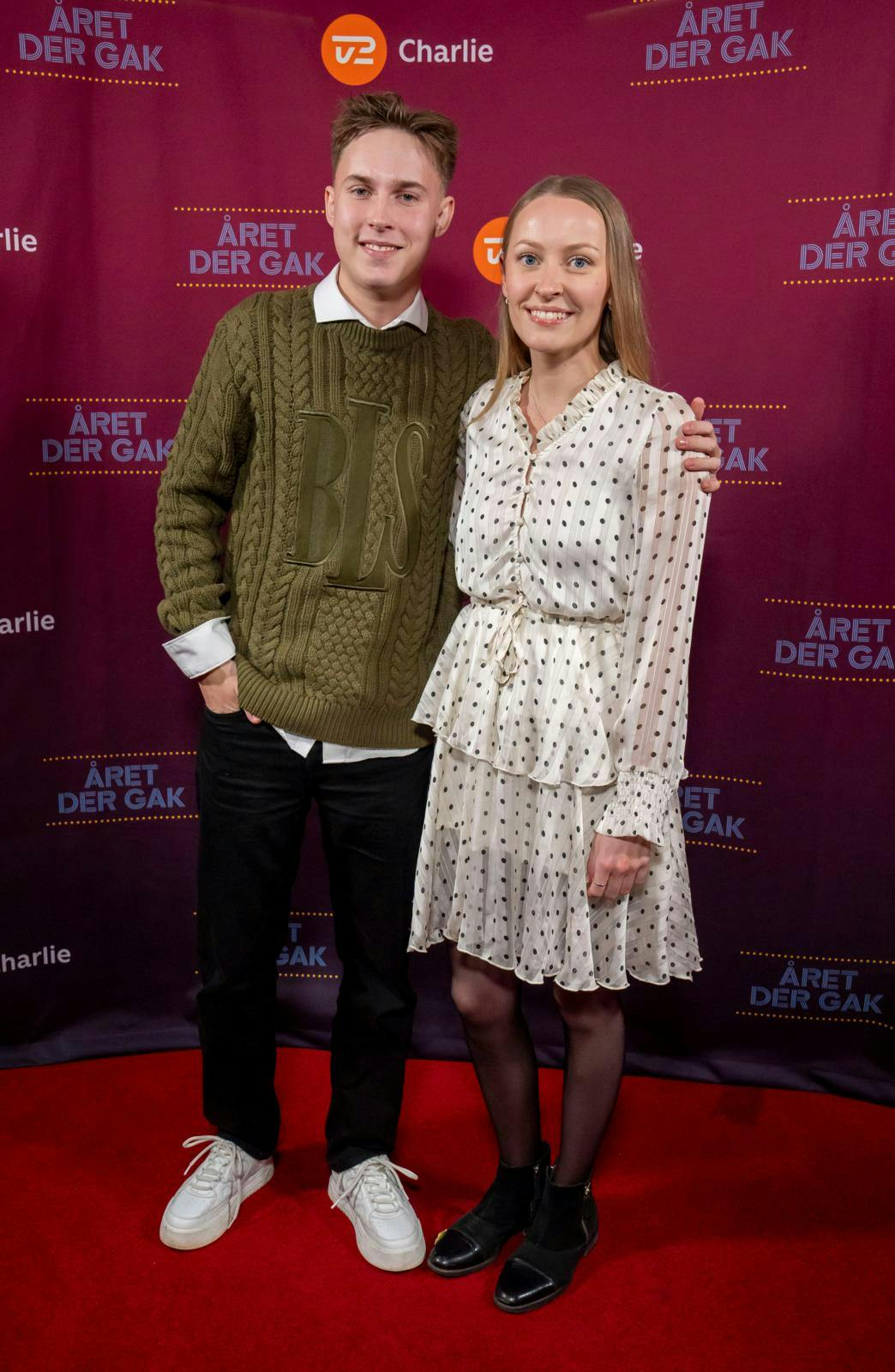 Mikkel Trier med kæresten Sofie Mølle Nielsen.