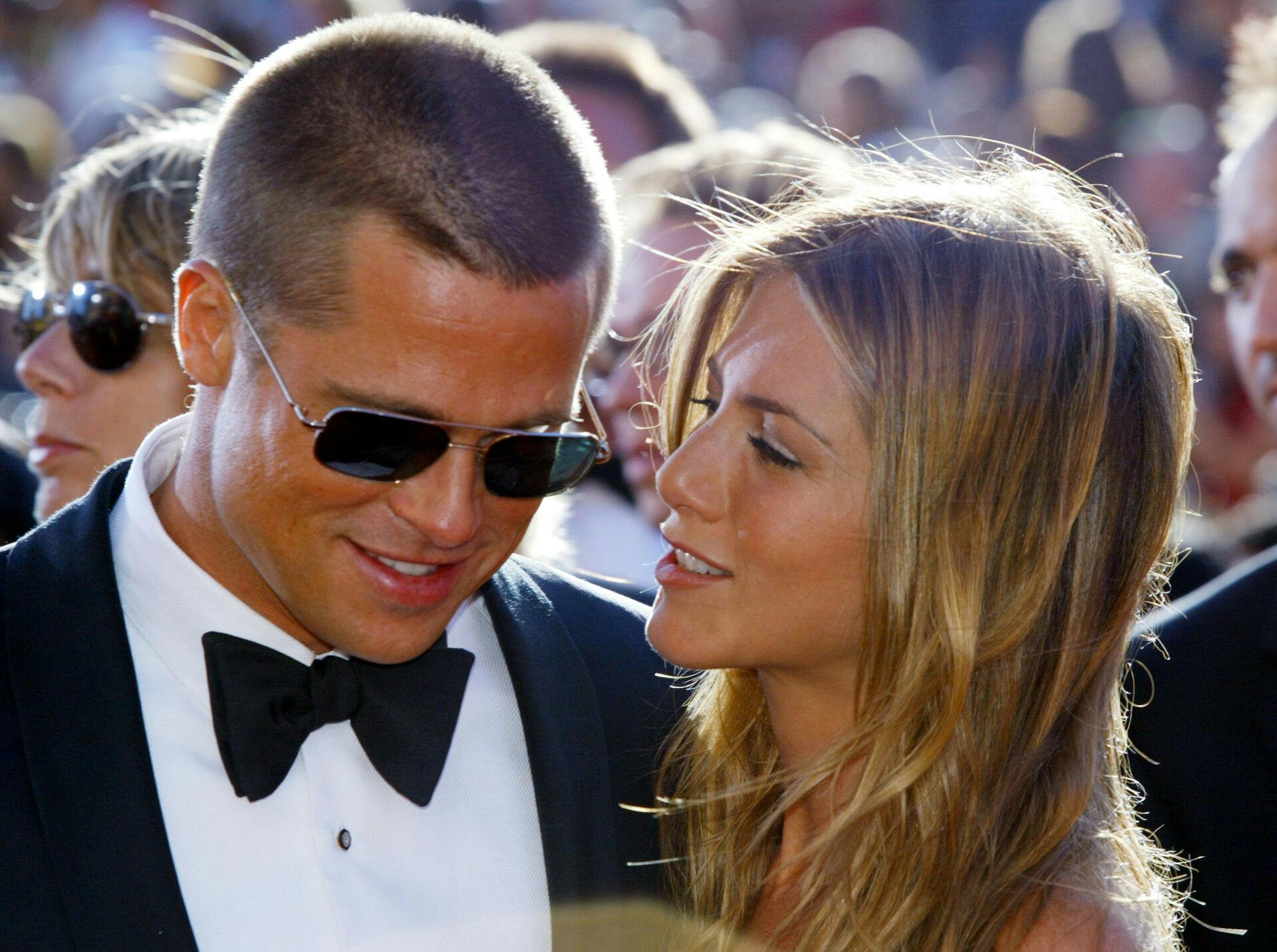 Jennifer Aniston og Brad Pitt var Hollywoods hotteste par. Her fotograferet sammen i 2004.