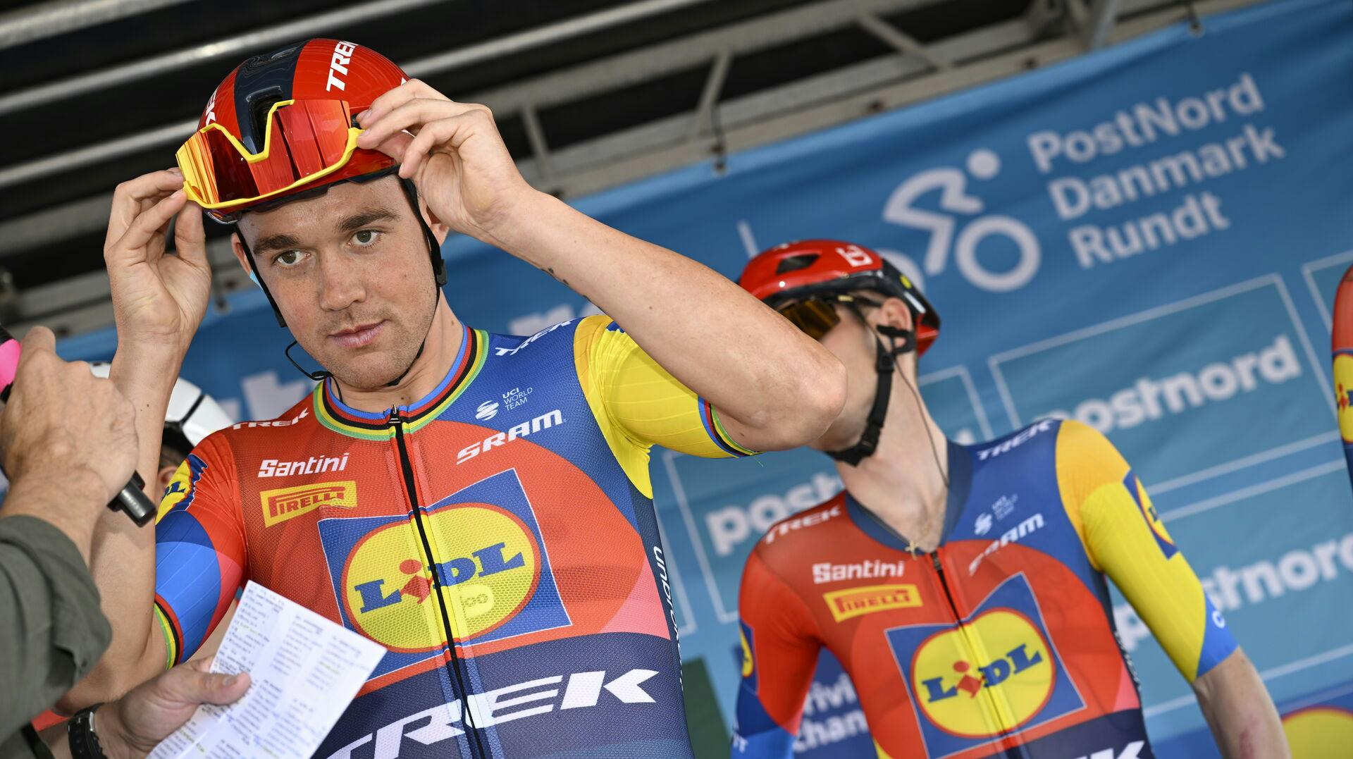 Mads Pedersen levede op til sin favoritstatus og vandt 1. etape af Danmark Rundt.