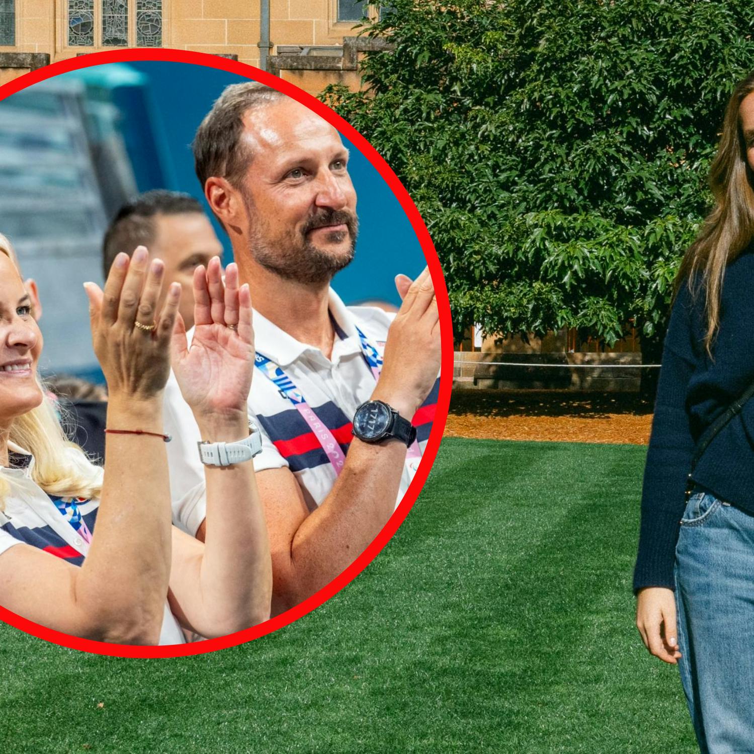 Ingrid har haft glæde af både far og mor "nede" i Australien.