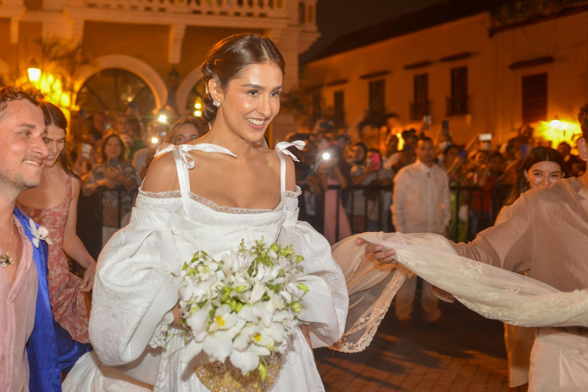 Claudia Echavarria ved sit bryllup i 2022. 