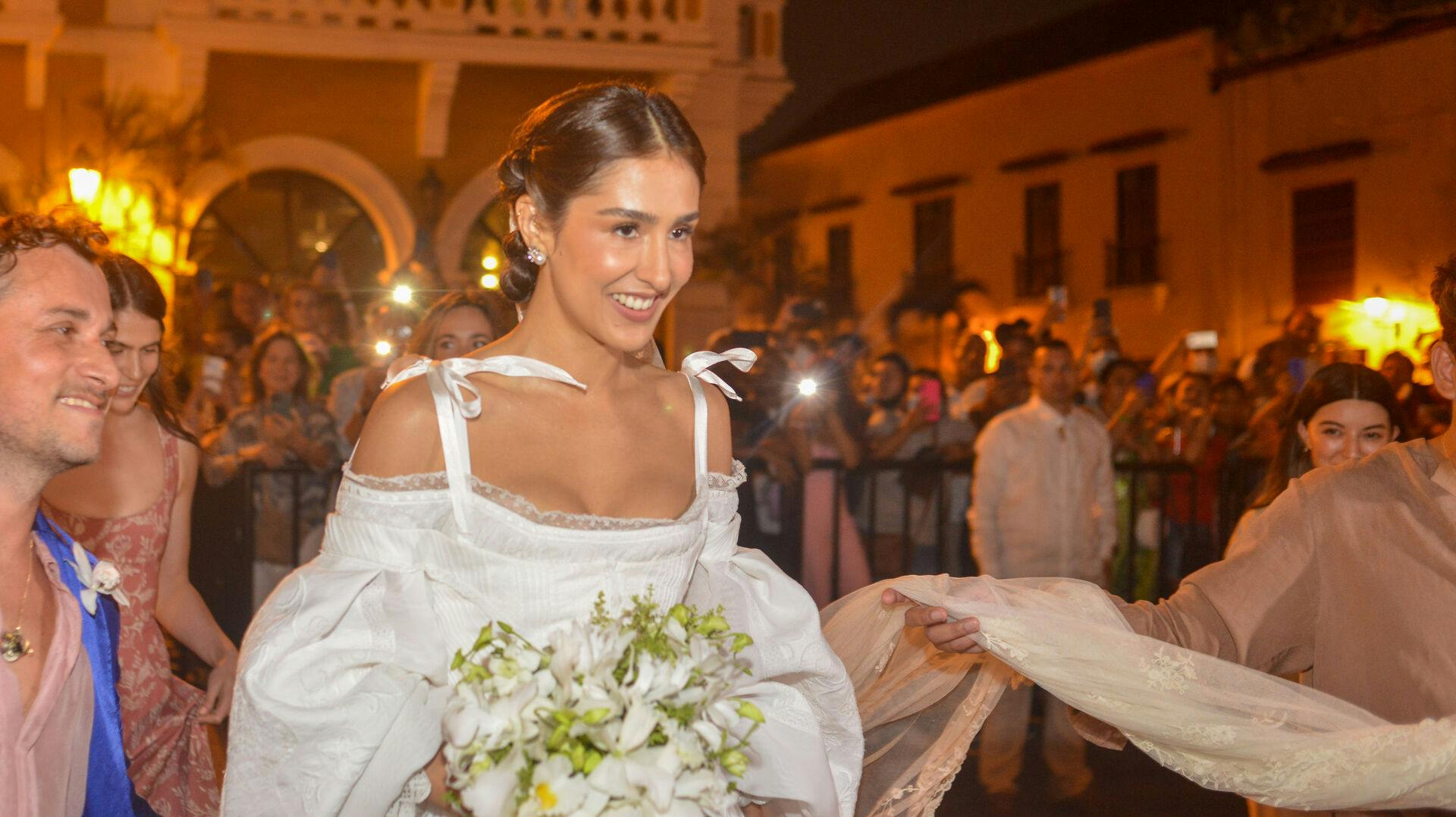 Claudia Echavarria ved sit bryllup i 2022.