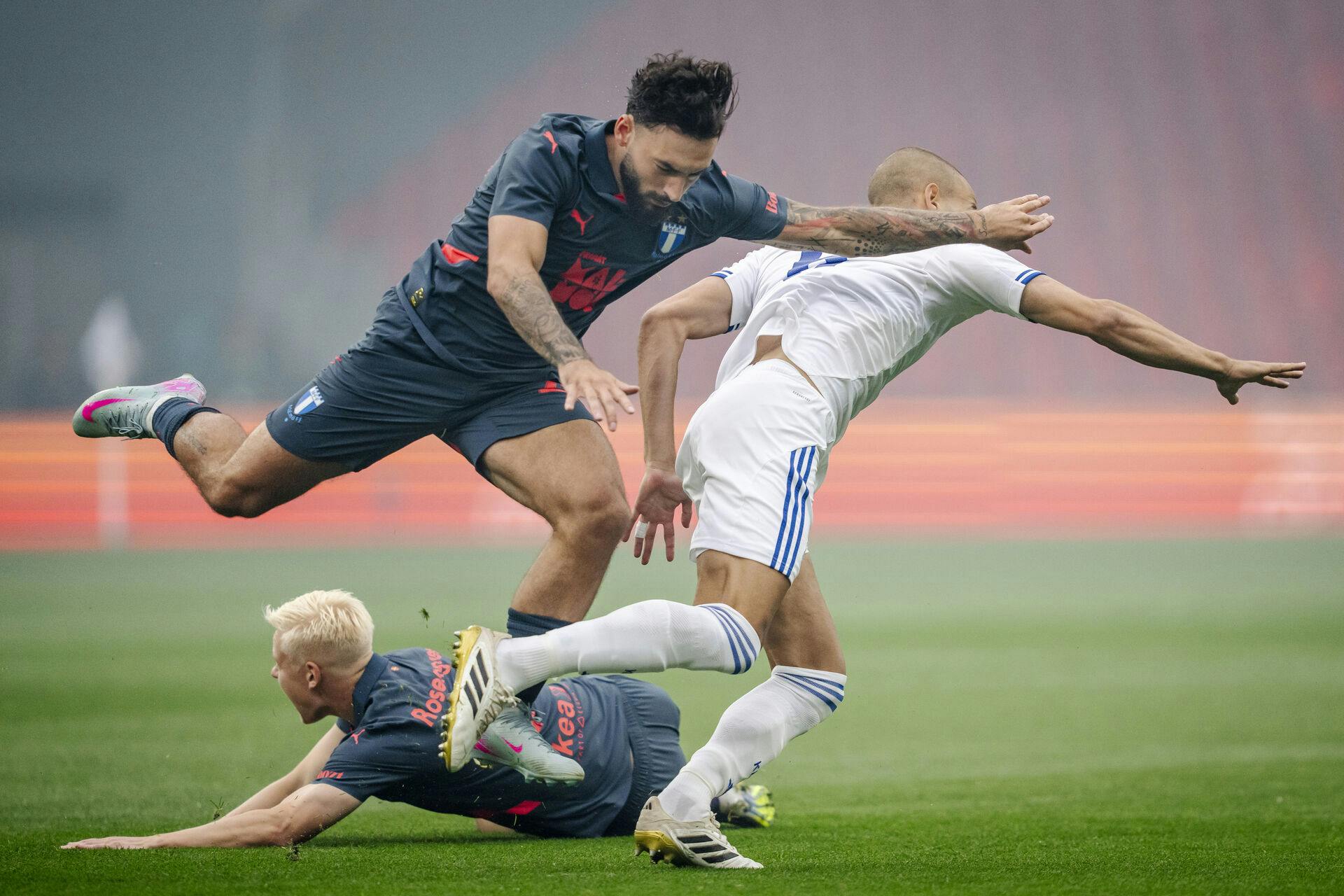 Malmø FFs Otto Rosengren og FC Københavns Pa