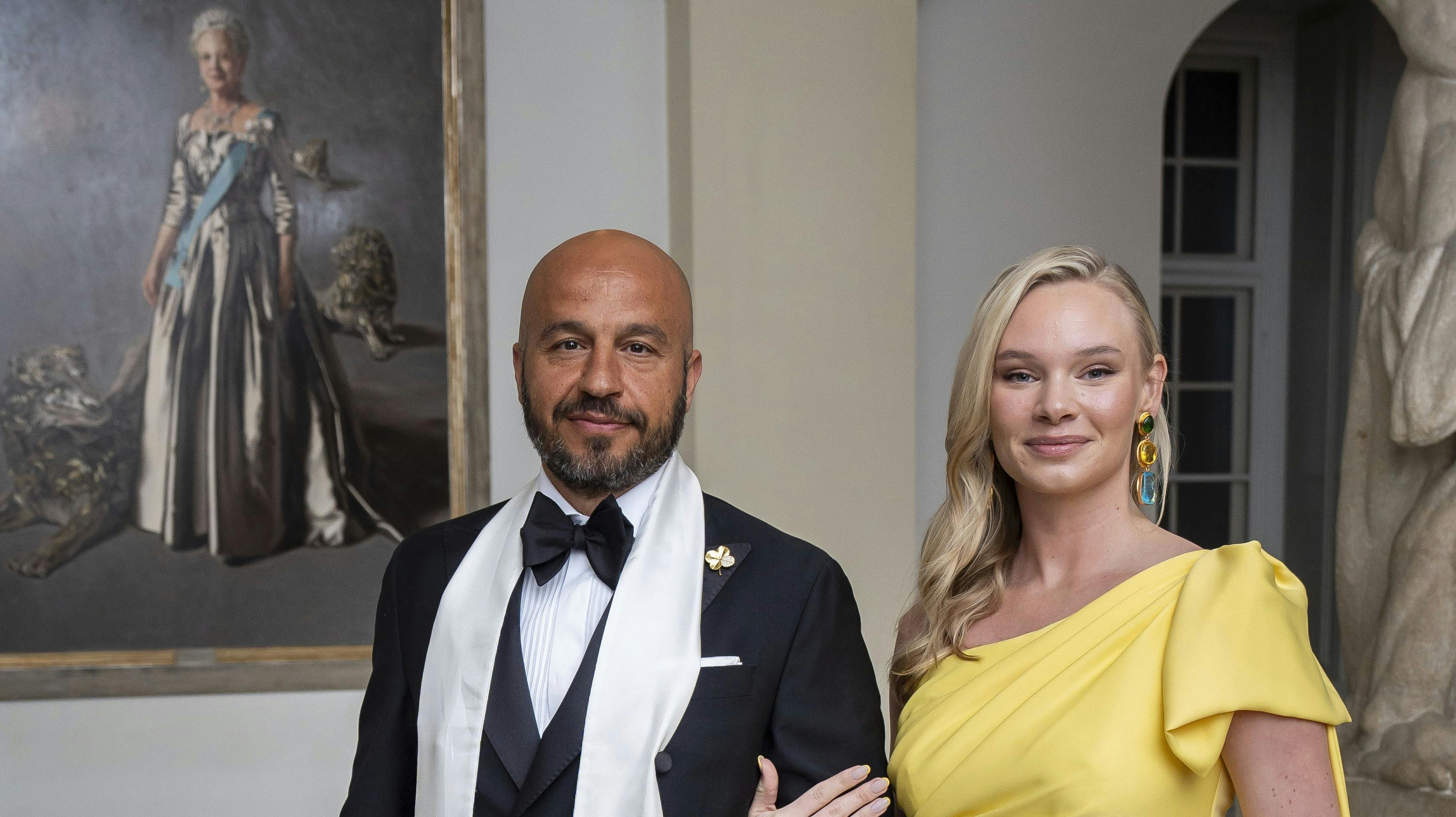 Dar Salim og Nanna Boline Lindhardt Salim blev tilsyneladende mand og kone lørdag.