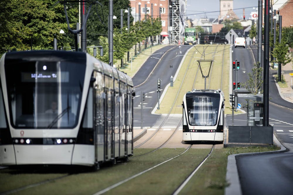 Personpåkørslen skete ved Odense Idrætspark. (Arkivfoto).