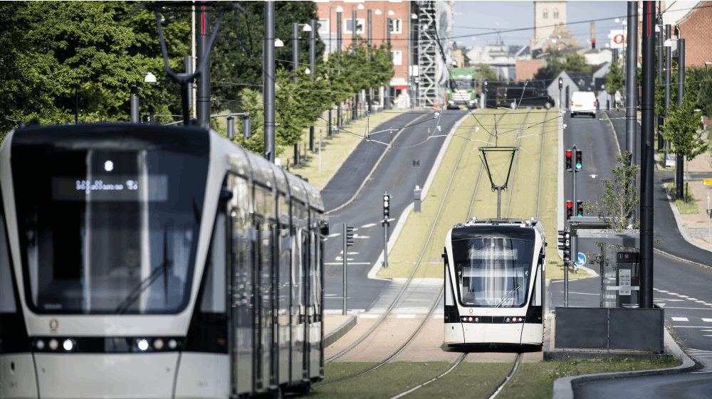 Personpåkørslen skete ved Odense Idrætspark. (Arkivfoto).