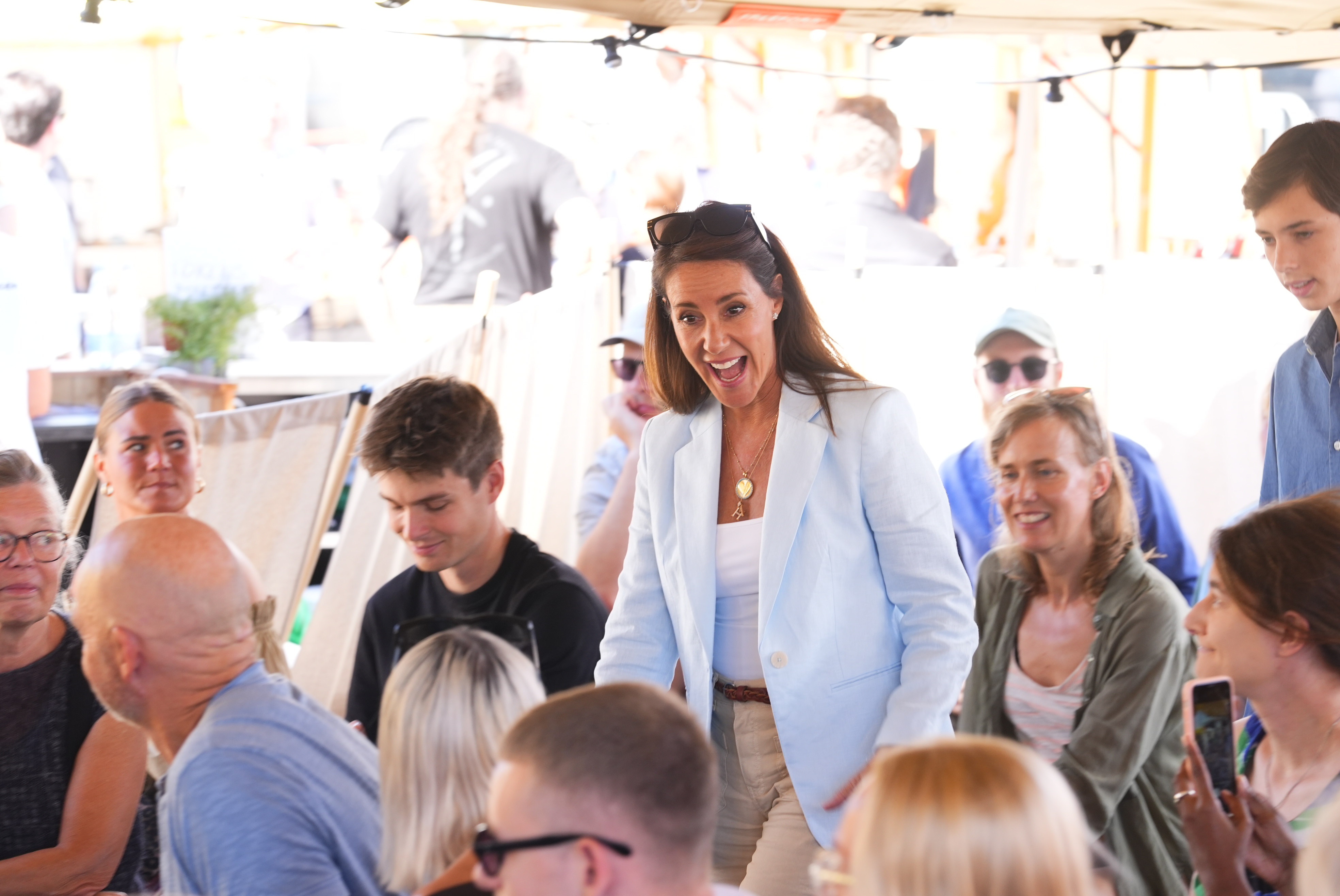 Prinsesse Marie har børnene, grev Henrik og komtesse Athena, med til Copenhagen Cooking. 