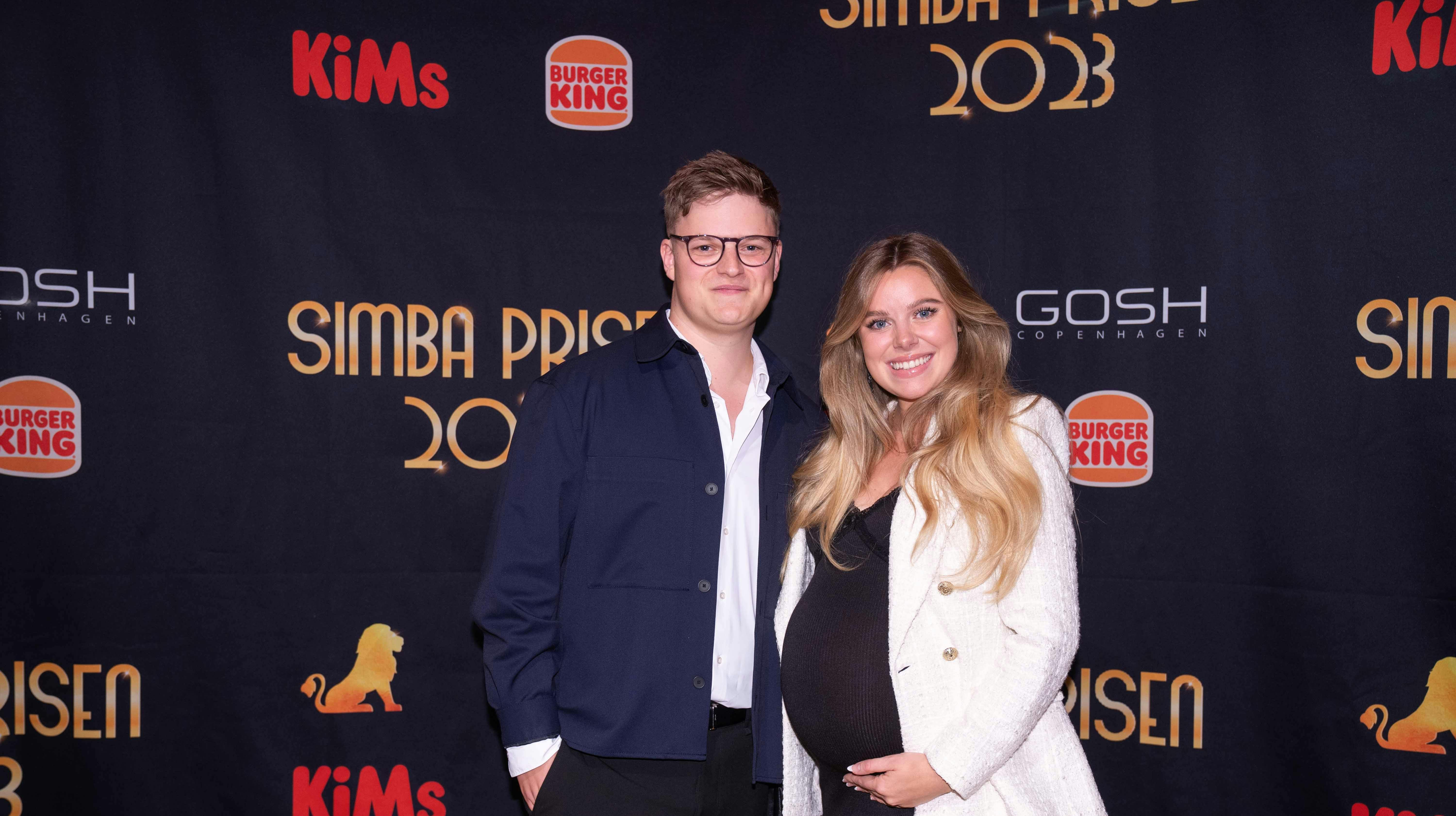 Amanda Guldager og Kristian Kulmbach fotograferet kort før fødslen af deres første barn tilbage i oktober 2023.