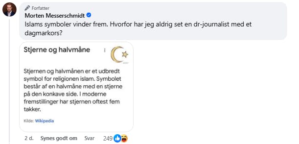 Nogle timer efter det oprindelige opslag fik Morten Messerschmidt lyst til at sætte yderligere ord på sagen.