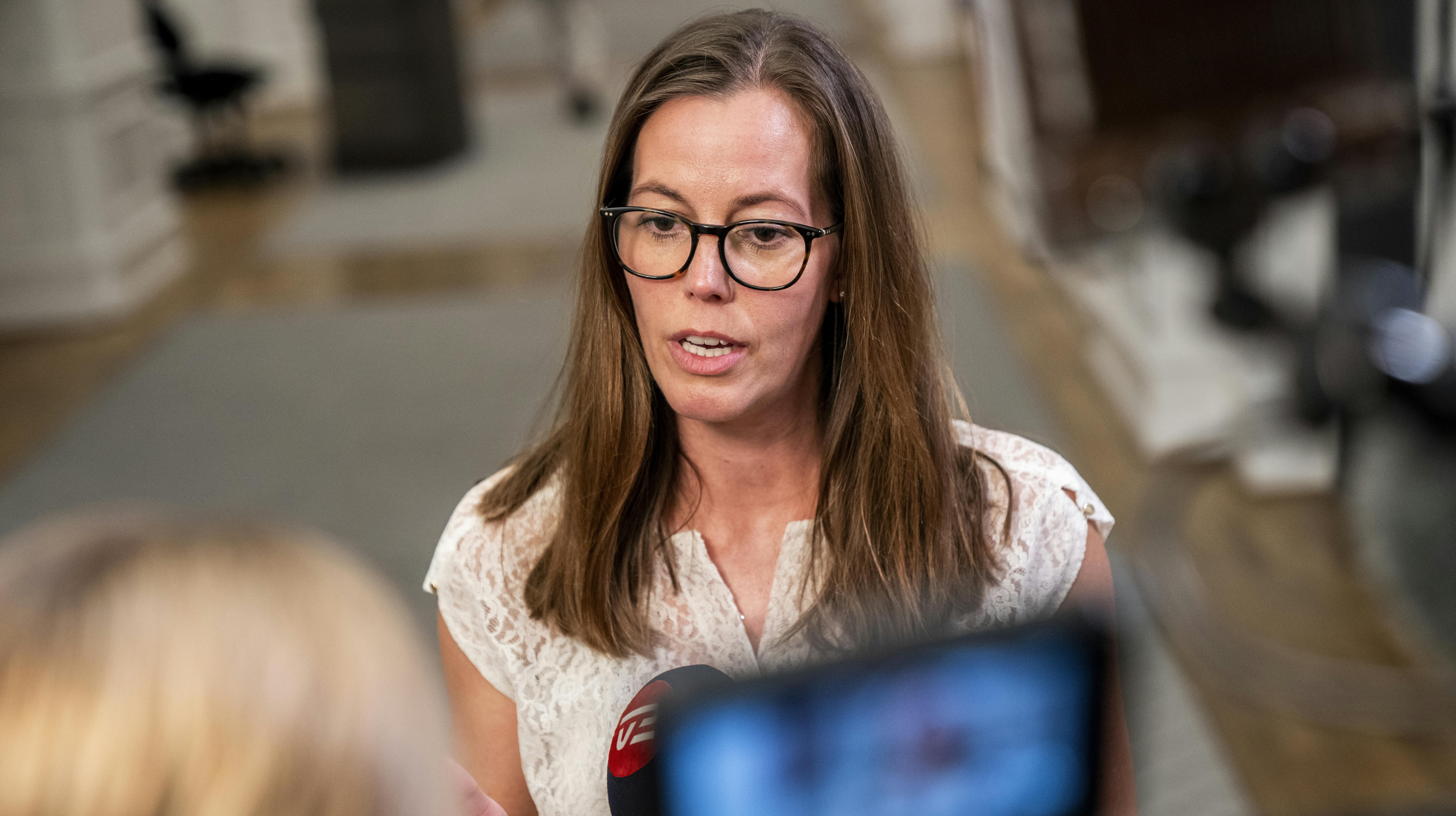 Mai Mercado (K) udtaler sig efter et åbent samråd om opfølgning på TV 2-dokumentaren "Den Sorte Svane", på Christiansborg, fredag den 21. juni 2024. Samrådet er indkaldt af Retsudvalget.