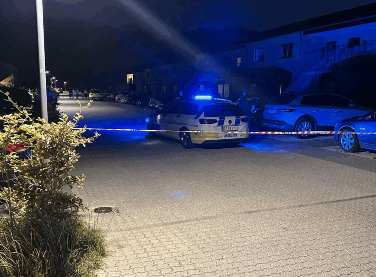 En 52-årig mand har tilstået, at han mandag aften overfaldt sin 30-årige ekskone i Hornbæk - kvindens børn overværede overfaldet