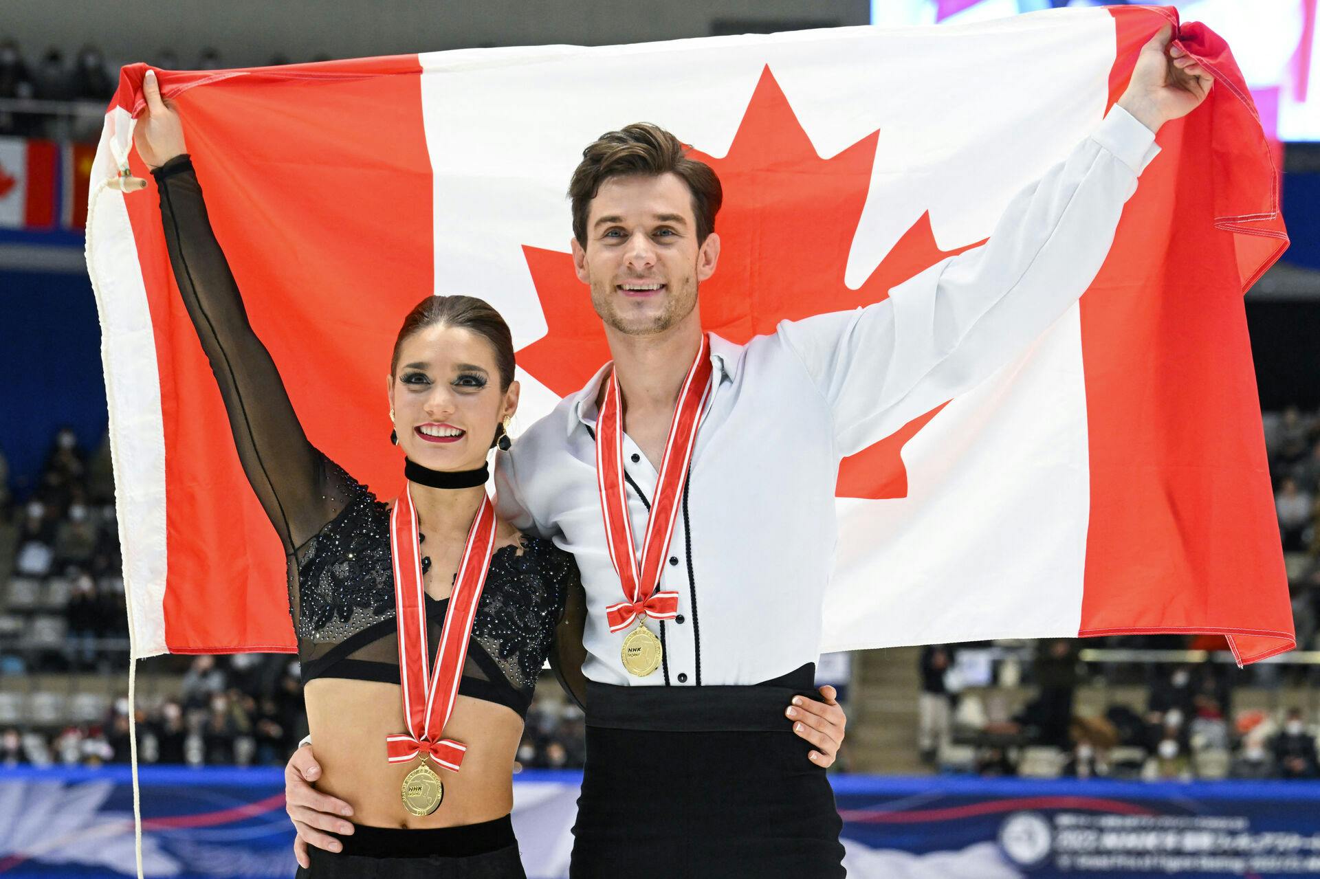 Nikolaj Sørensen med skøjtepartneren Laurence Fournier Beaudry. &nbsp;