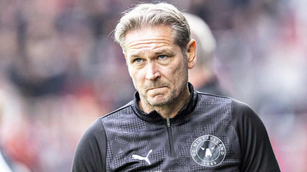 Thomas Thomasberg nåede to et halvt år som cheftræner i FC Midtjylland. -