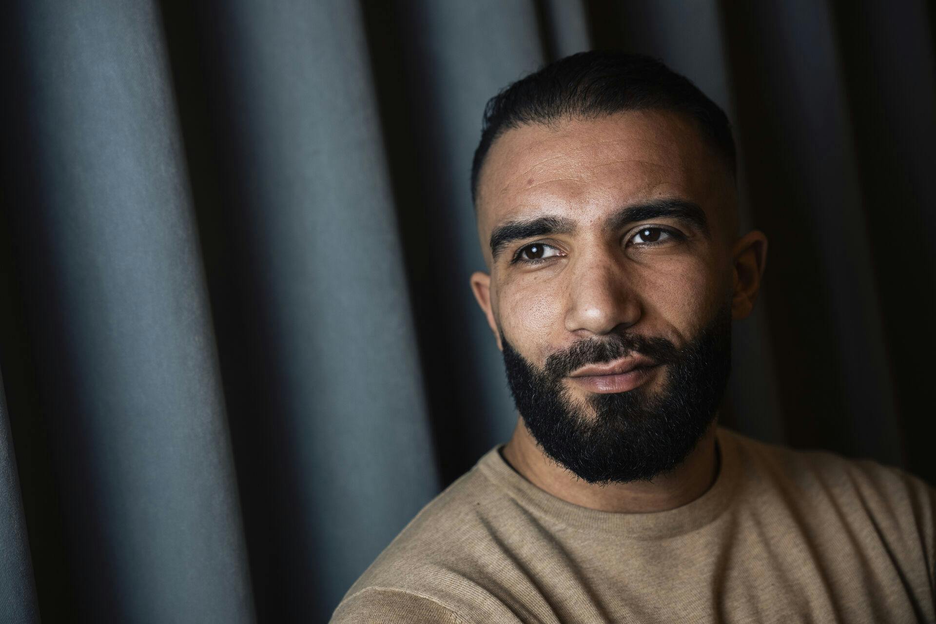 Skuespiller og coach Ali Najei i København, onsdag den 1. februar 2023. Ali Najei er aktuel med selvbiografi om sit liv i fængsel og i bandemiljøet. (Foto: Martin Sylvest/Ritzau Scanpix 2023)