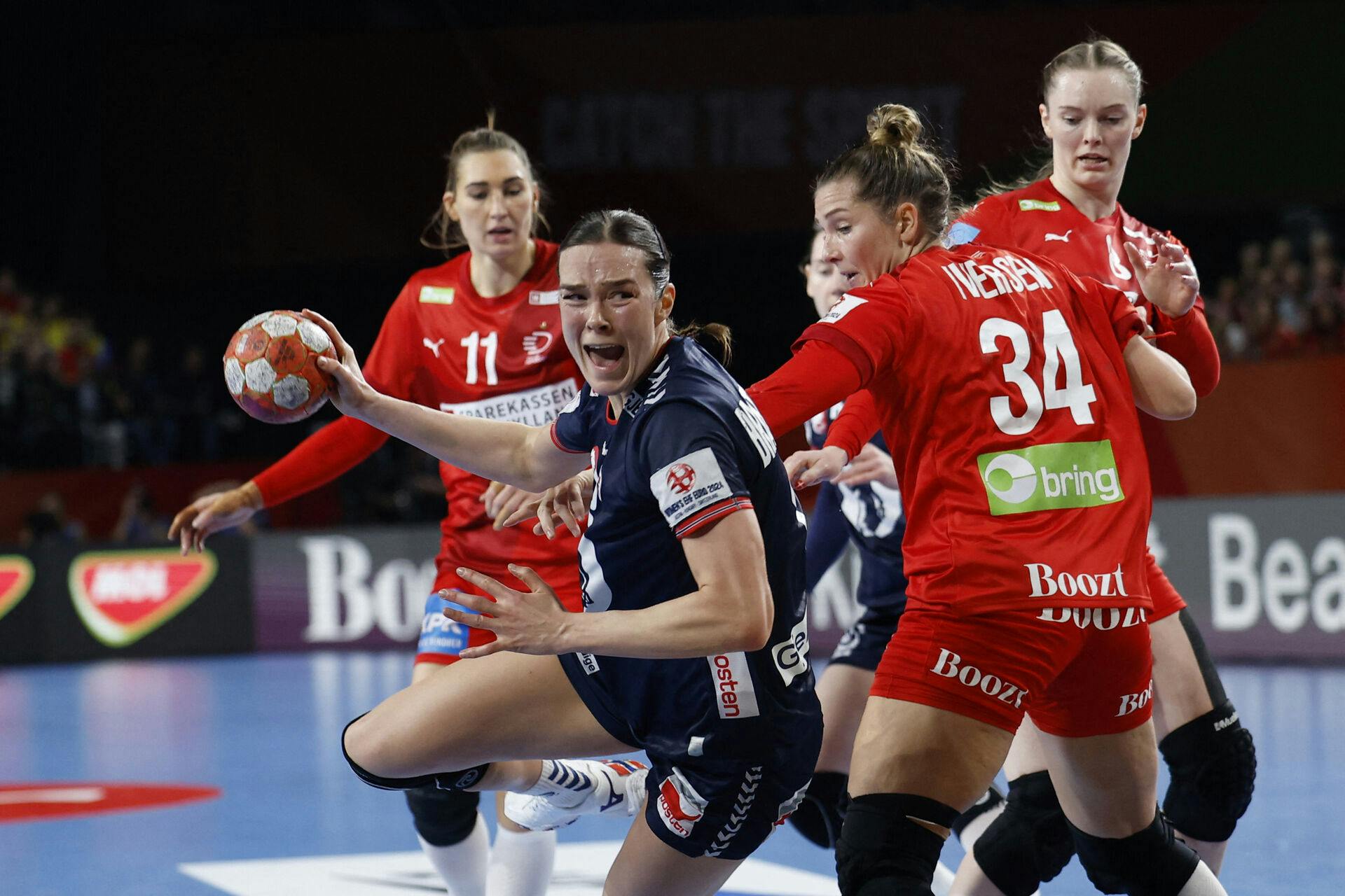 Kari Brattset Dale her i aktion mod Danmark ved EM sidste år.
