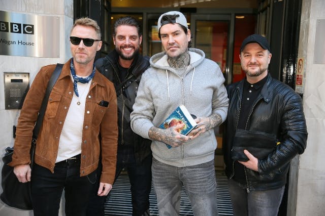 Ronan Keating, Keith Duffy, Shane Lynch og Mikey Graham i anledningen af deres seneste - og indtil videre sidste - album i 2018. 