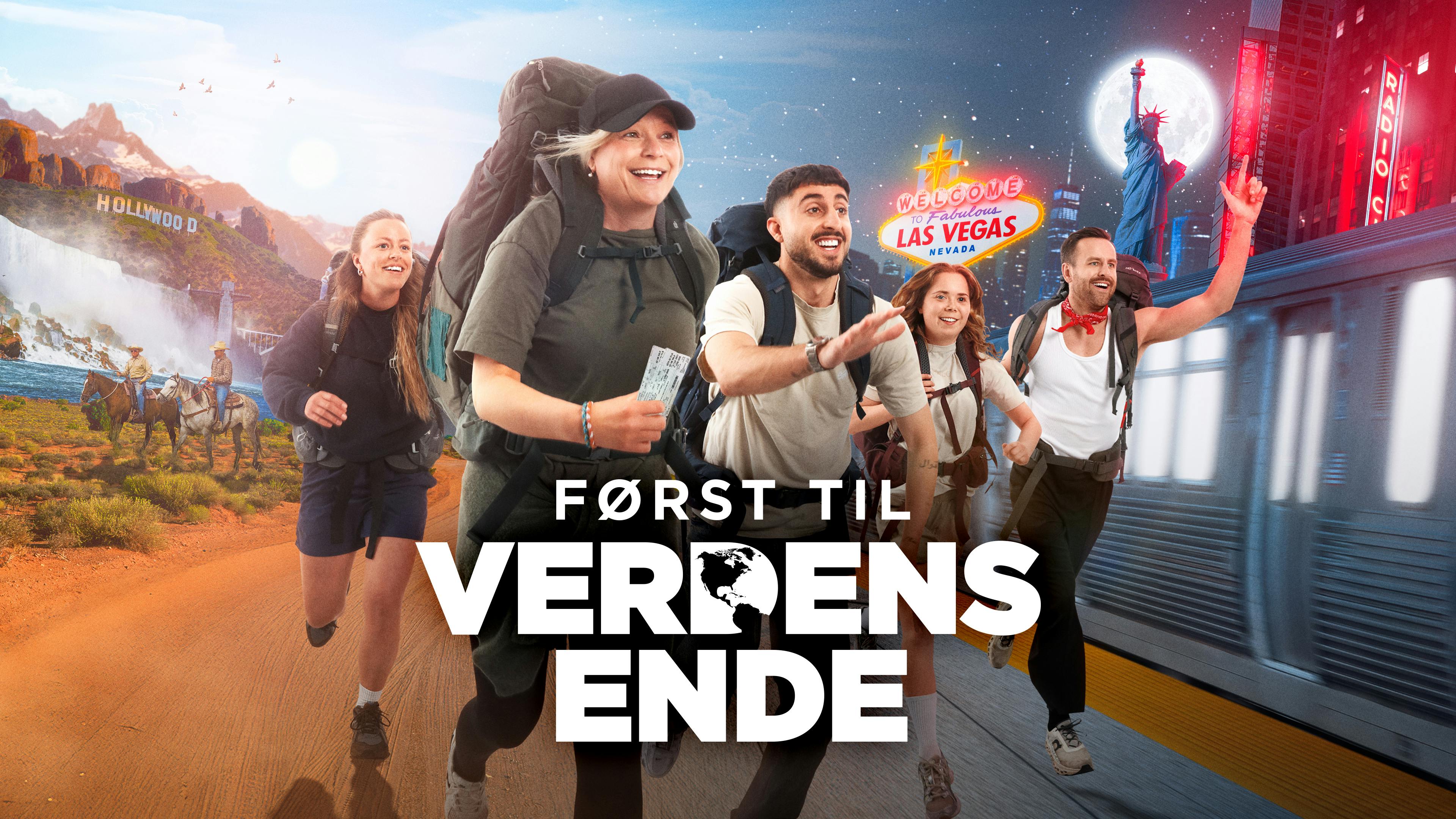 Man skal lede længe efter "Først til verdens ende" på TV 2 i aften. Danmarks landskamp mod Grækenland har nemlig udskudt afsnit ni til næste mandag.