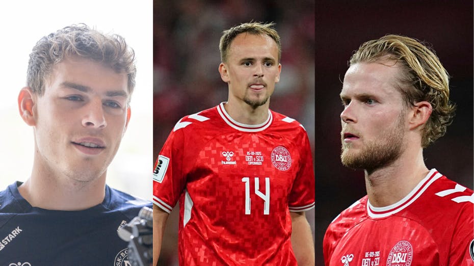 Mads Hermansen, Mikkel Damsgaard og Morten Hjulmand har alle tre haft en stor kærlighedssommer. 