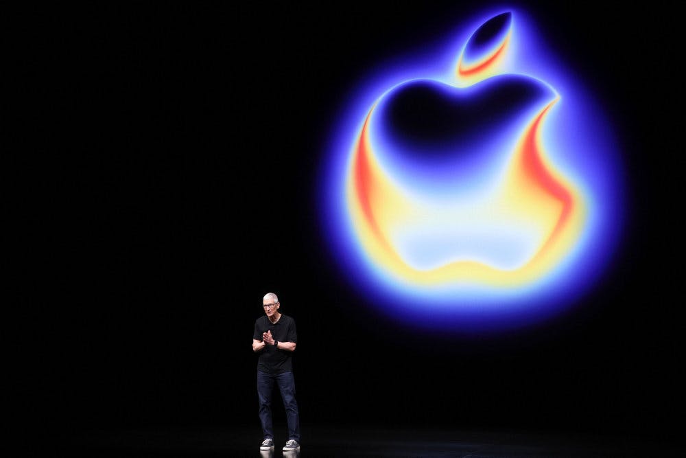 Apples nye produkter præsenteres ved en lancering i Cupertino i delstaten Californien.&nbsp;
