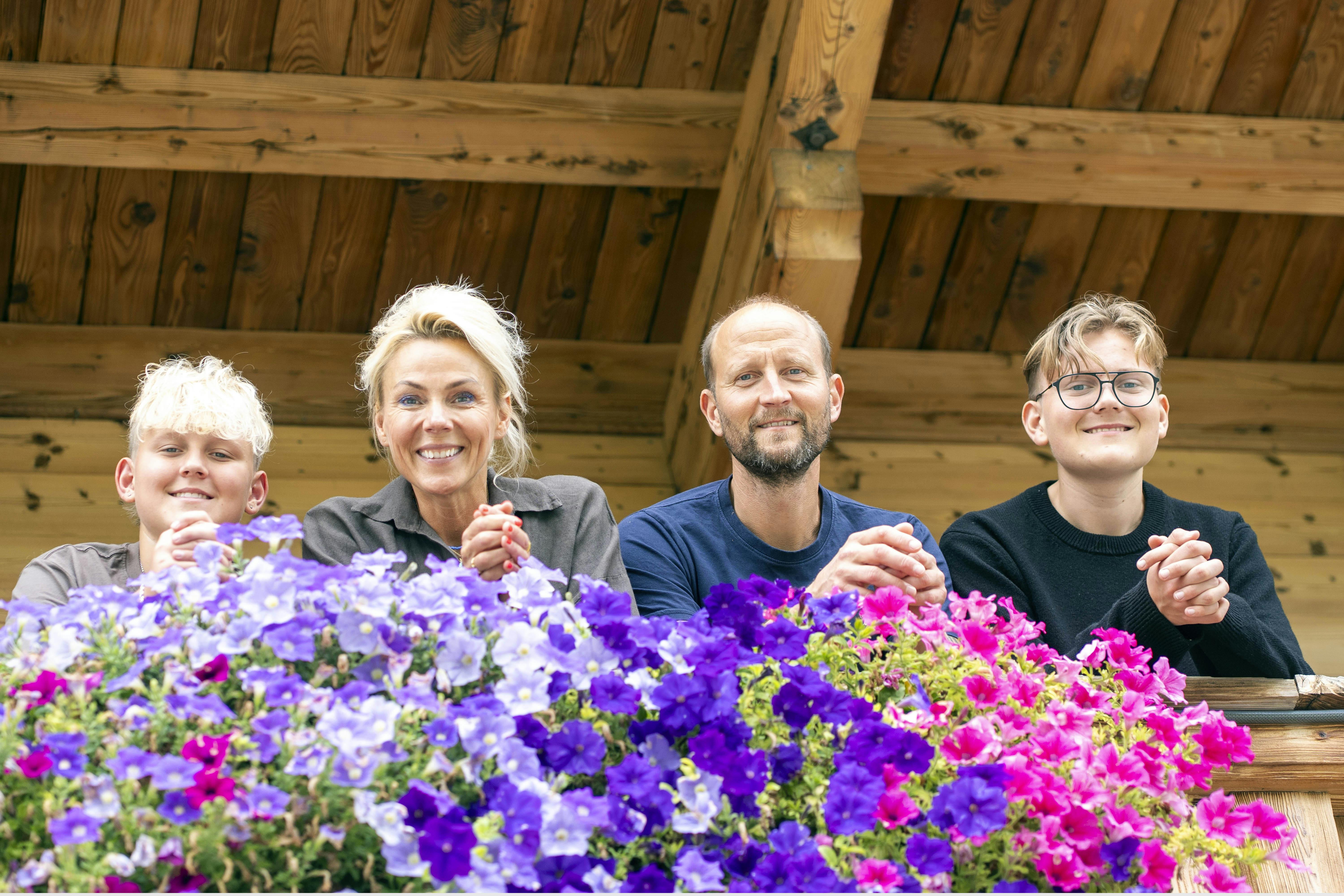 Hjemme hos Lene Beier og familien i Østrig. 