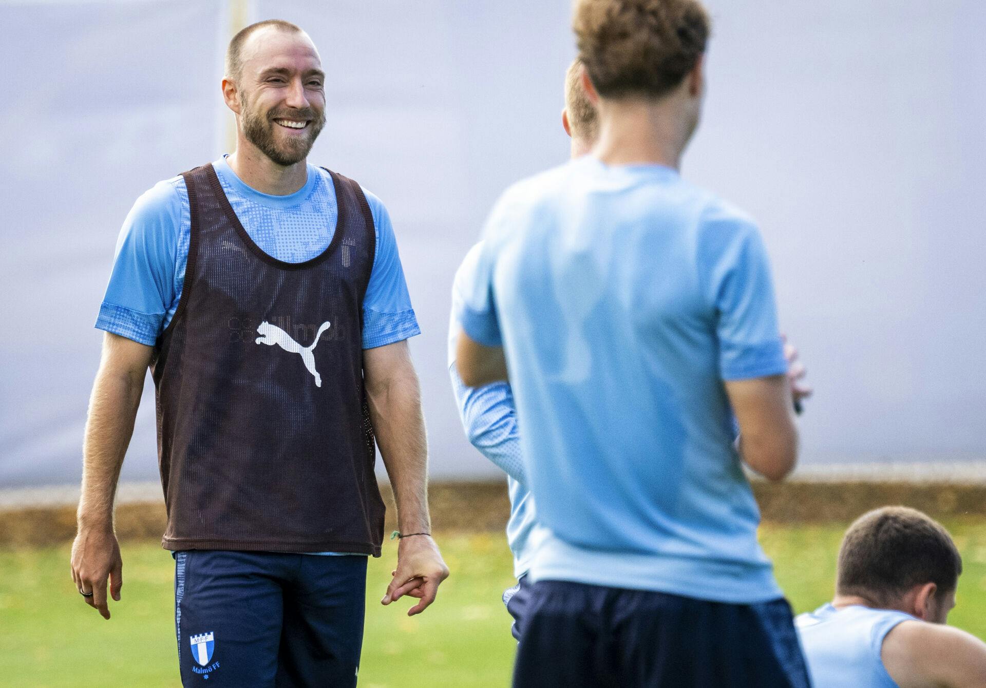 Christian Eriksen har på det seneste trænet med hos svenske Malmø FF.