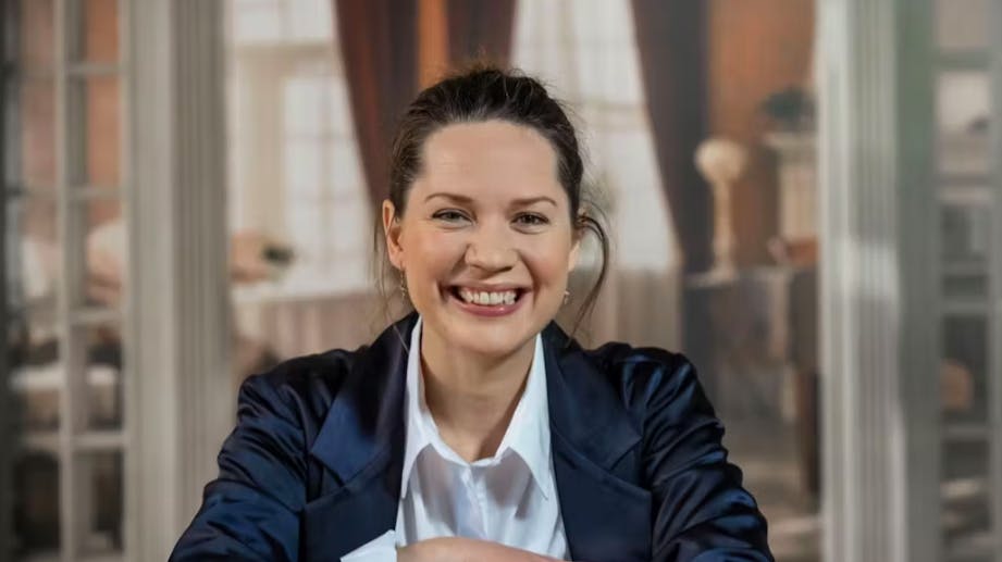 Amalie Dollerup har travlt.