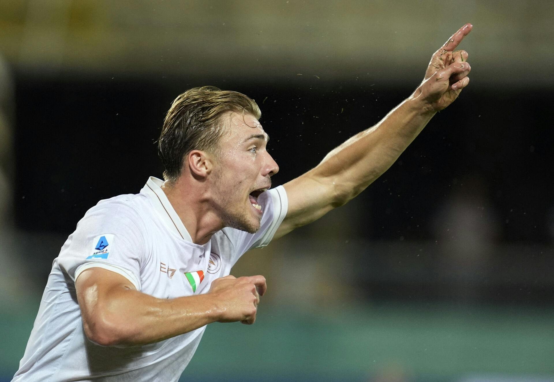 Rasmus Højlund scorede i sin debut for Napoli.