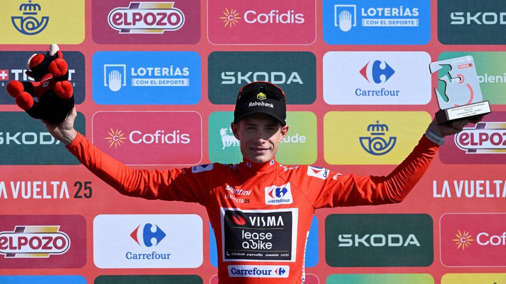 Jonas Vingegaard vandt Vueltaen med lidt mere end et minut.