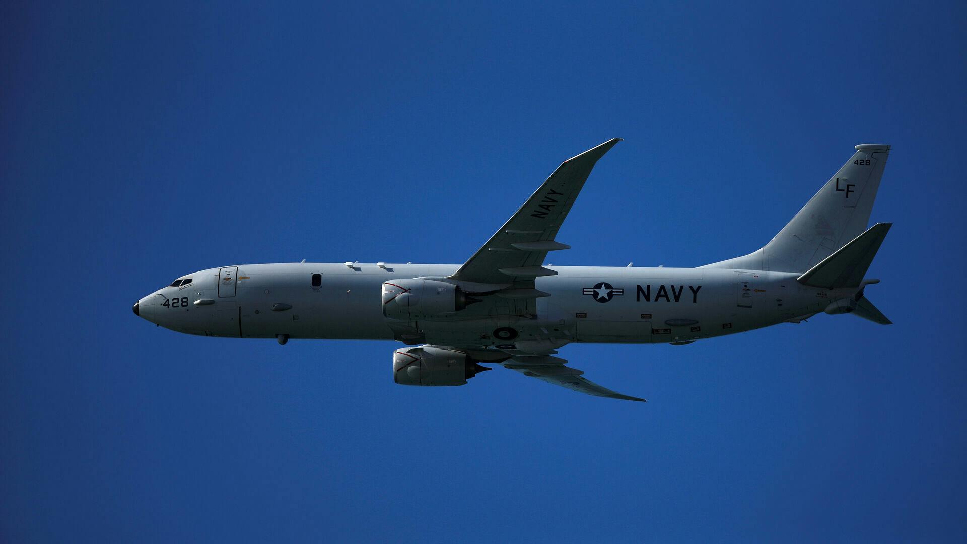 Sådan ser flytypen - en Boeing P-8 Poseidon - ud.