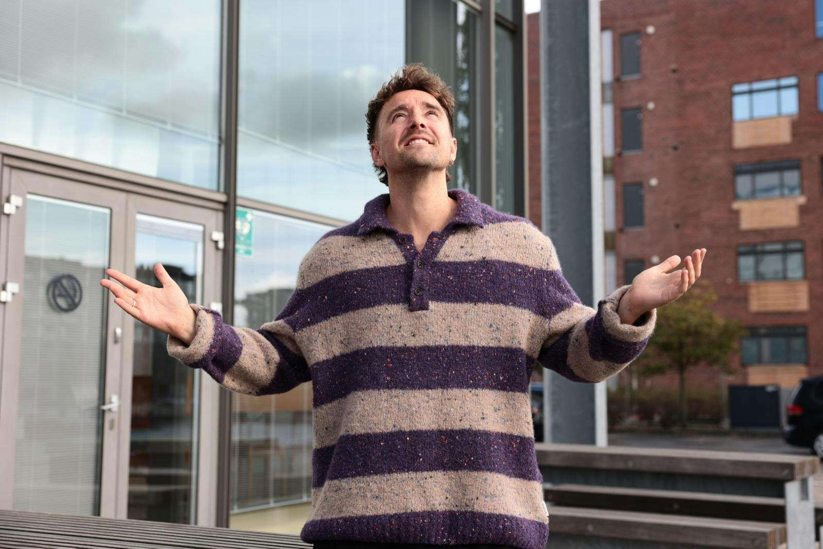 Martin Johannes Larsen er i den grad klar til at sige "velkommen til verden", når hans lille pige bliver født til december.