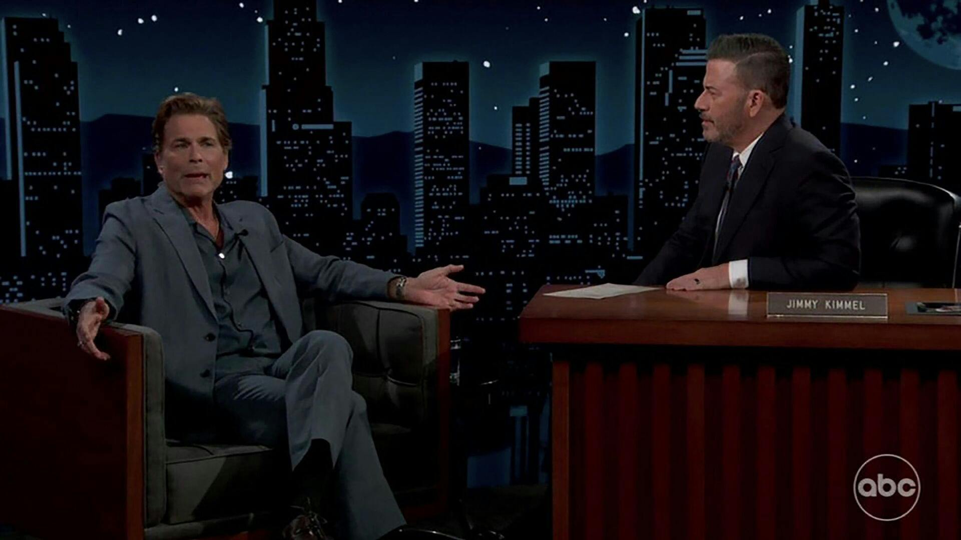 Har Jimmy Kimmel haft den sidste kendte gæst? Hvis svaret er ja, var skuespilleren Rob Lowe en af dem, som kan kalde sig de sidste.