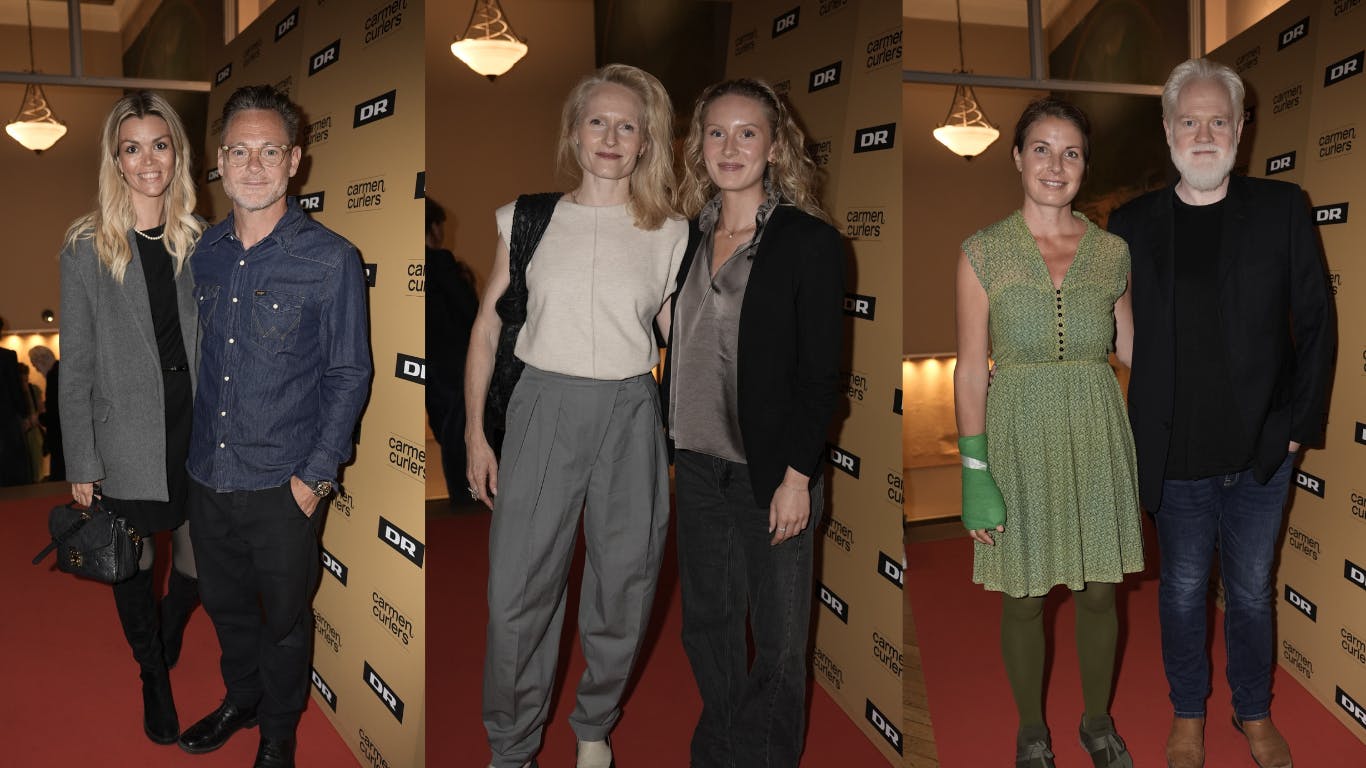 Flere danske kendisser er torsdag aften taget i Park Bio på Østerbro, hvor der er premiere på "Carmen Curlers".