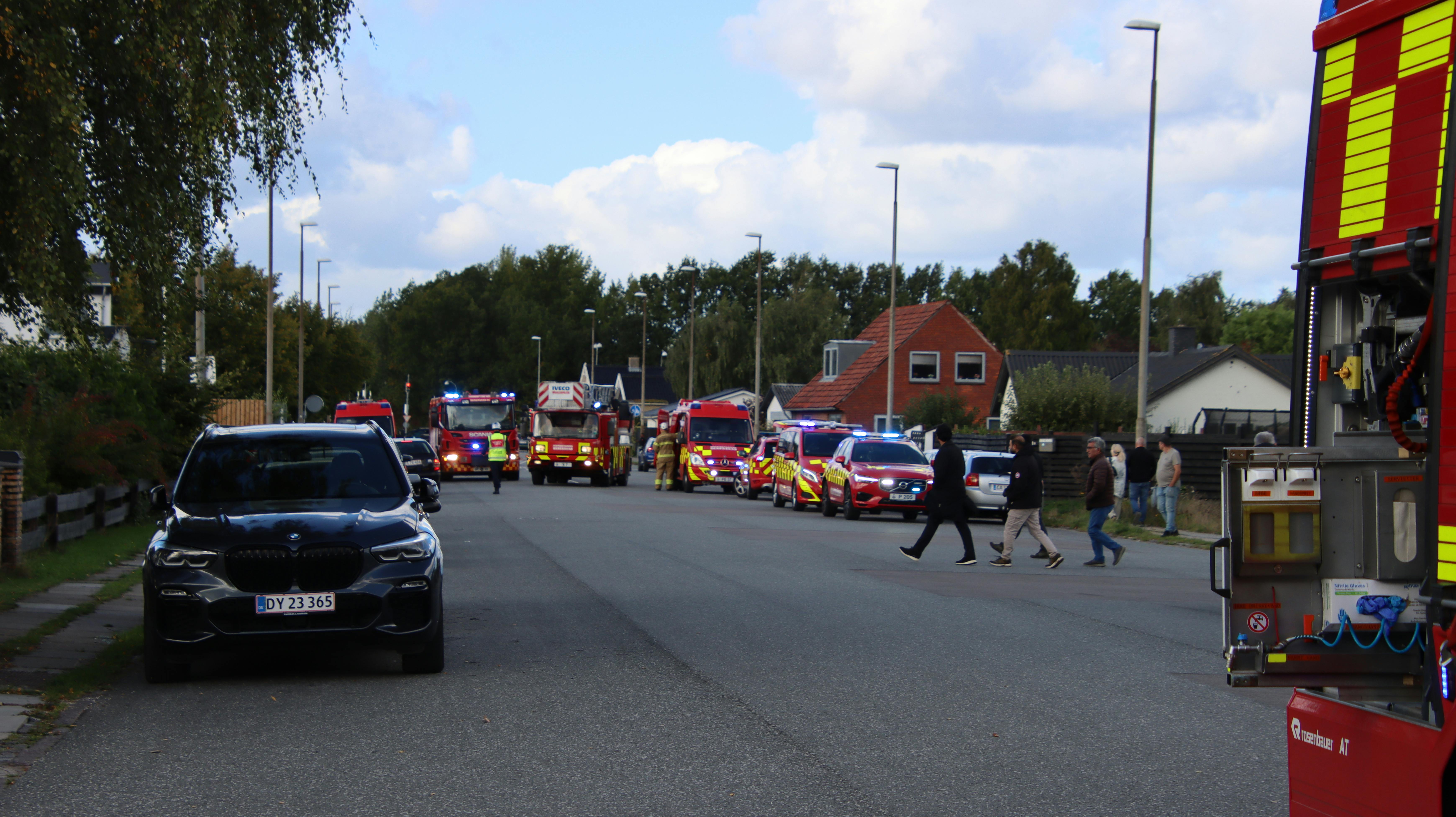 Hovedstadens Beredskab er massivt til stede. 