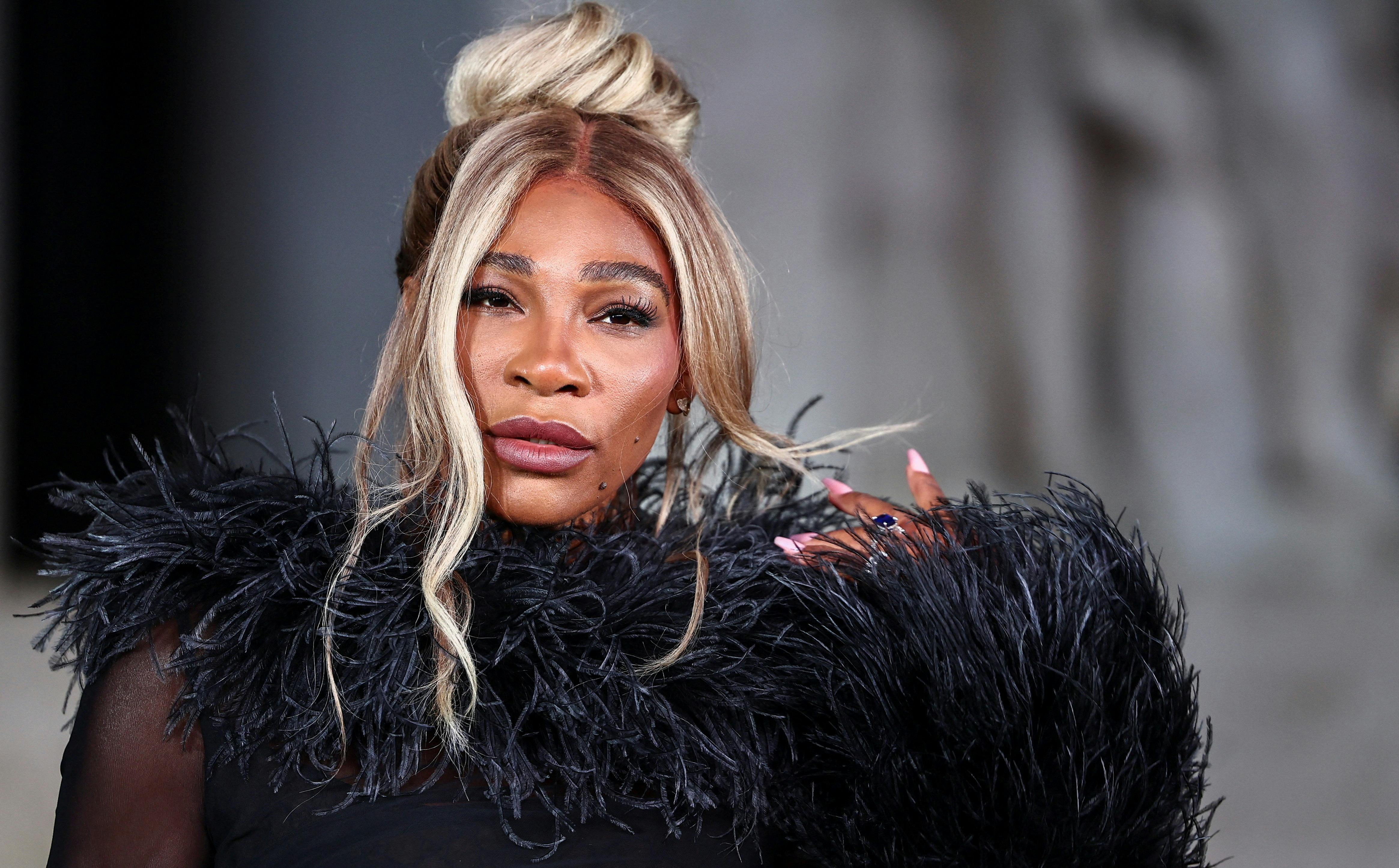 Serena Williams arrives for Gucci's exclusive screening of 'The Tiger', a short film directed by Spike Jonze and Halina Reijn during Milan Fashion Week, in Milan, Italy, September 23, 2025. REUTERS/Yara Nardi