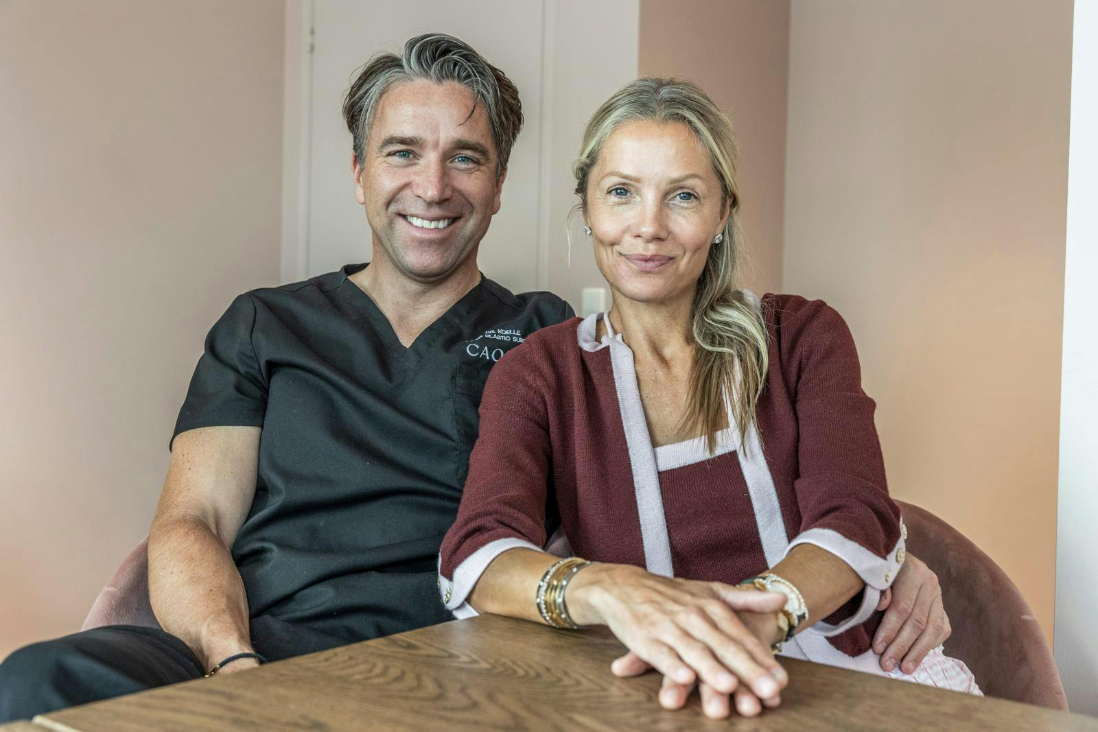 Caroline Fleming og Frederik Kølle driver klinikken Caolin sammen. Nu kan næste eventyr vente i Dubai.