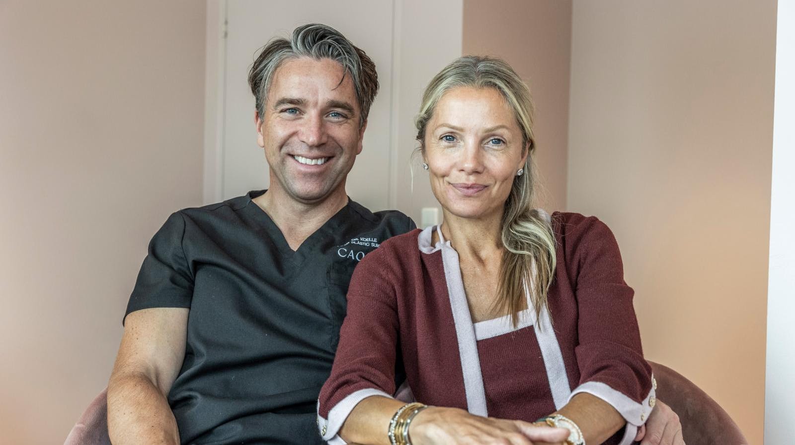 Caroline Fleming og Frederik Kølle driver klinikken Caolin sammen. Nu kan næste eventyr vente i Dubai.