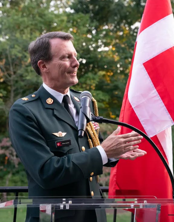 Prins Joachim til reception på den danske ambassade i Washington tidligere på måneden.