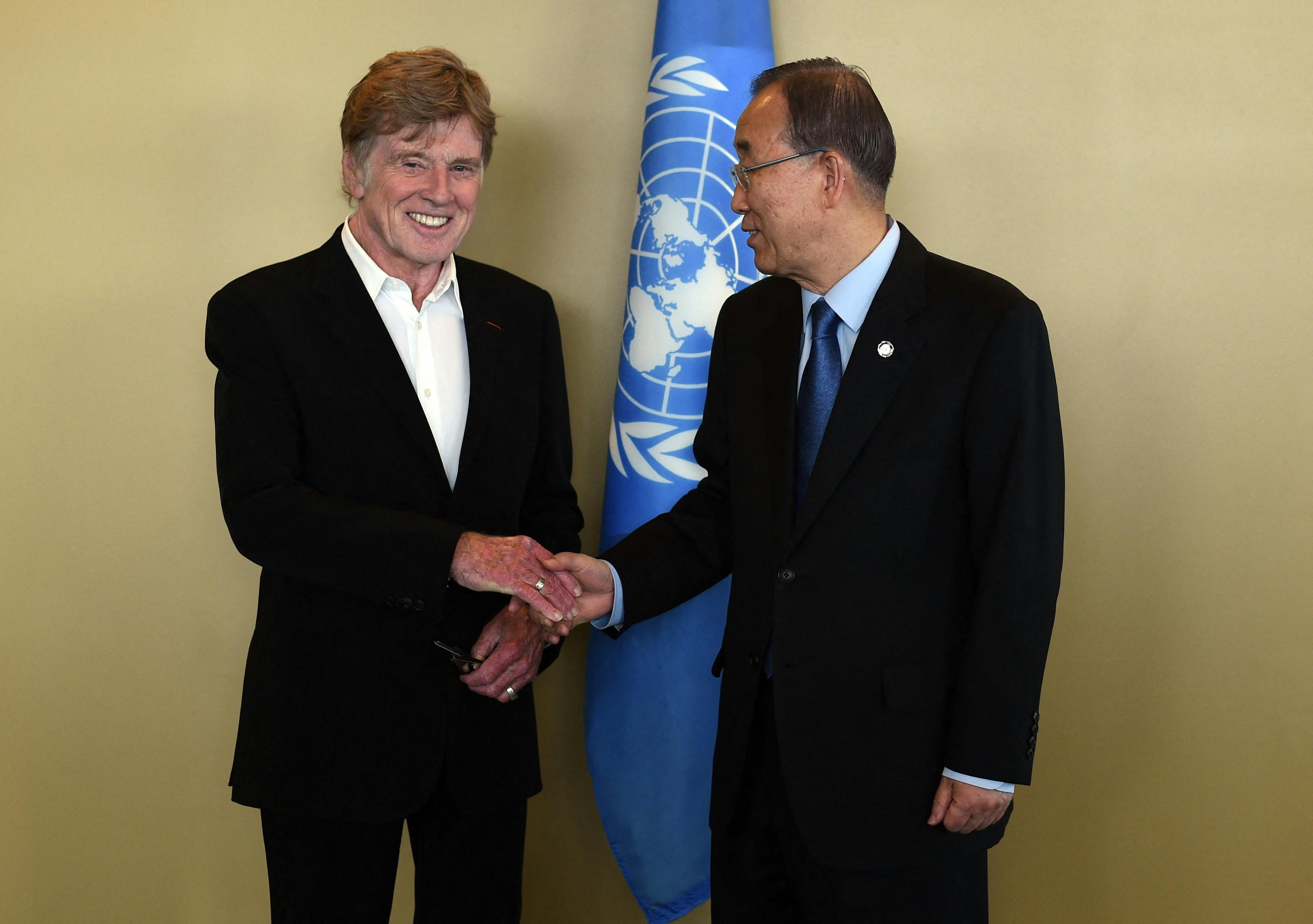 Miljøaktivisten Redford blev der lyttet til. Også da han holdt tale for FN og den daværende generalsekretær Ban Ki-moon for 10 år siden.