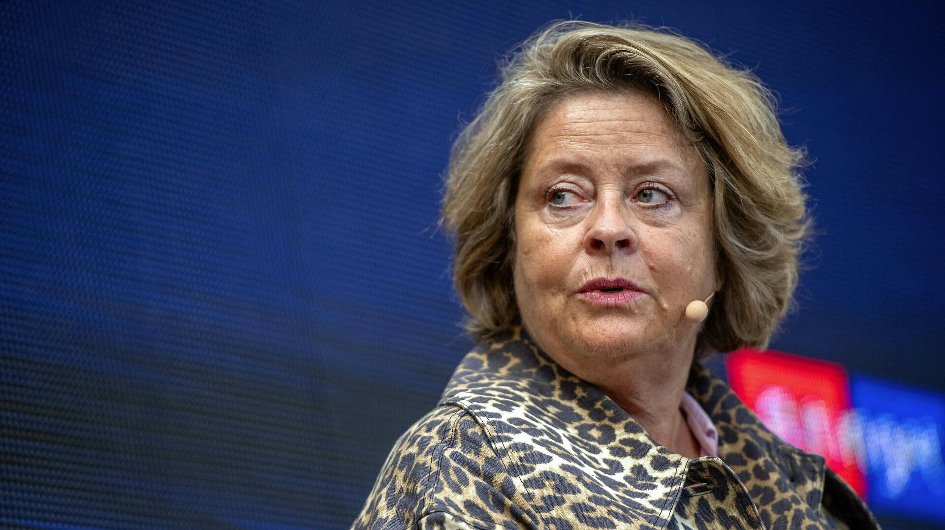 Spidskandidaterne kommenterer, analyserer og reflekterer over valgresultatet ved europaparlamentsvalgtet hos Altinget i København mandag den 10. juni 2024. Stine Bosse Moderaterne. (Foto: Thomas Sjørup/Scanpix 2024)