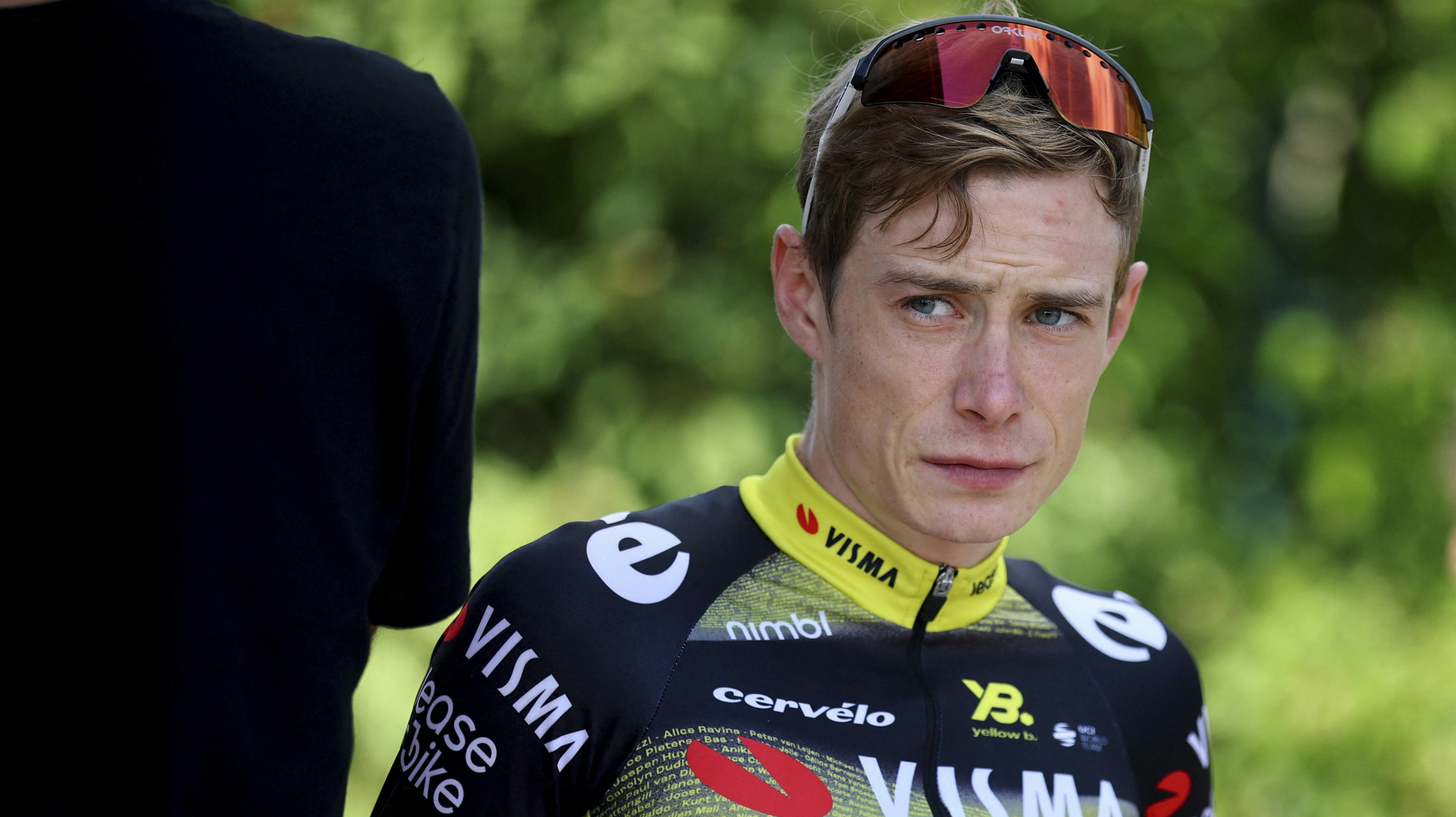 Cycling - Tour de France - Previews - Lesquin, France - July 3, 2025 Visma-Lease a Bike's Jonas Vingegaard during training REUTERS/Sarah Meyssonnier
