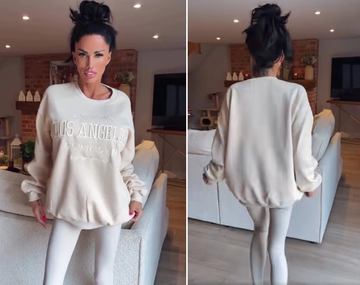 Katie Prices stænger trækker opmærksomhed.