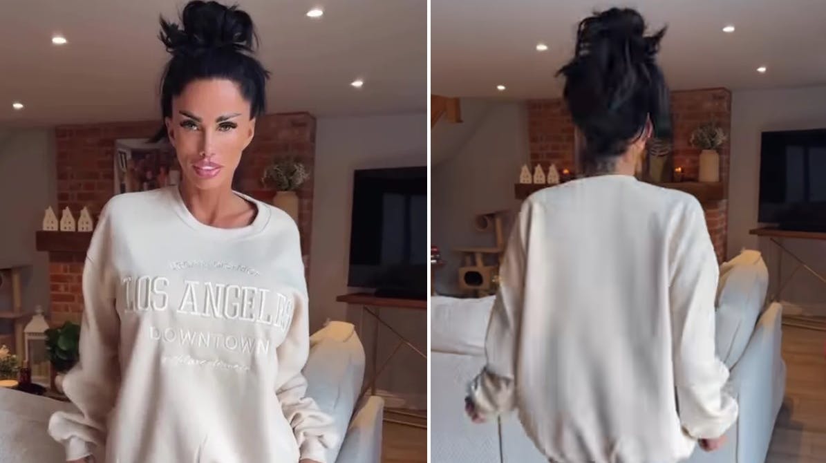 Katie Prices stænger trækker opmærksomhed.