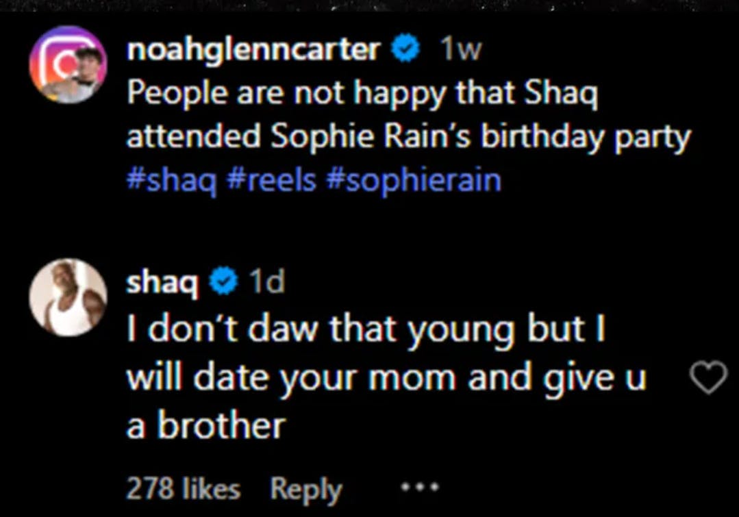 Shaq har tydeligvis humor.