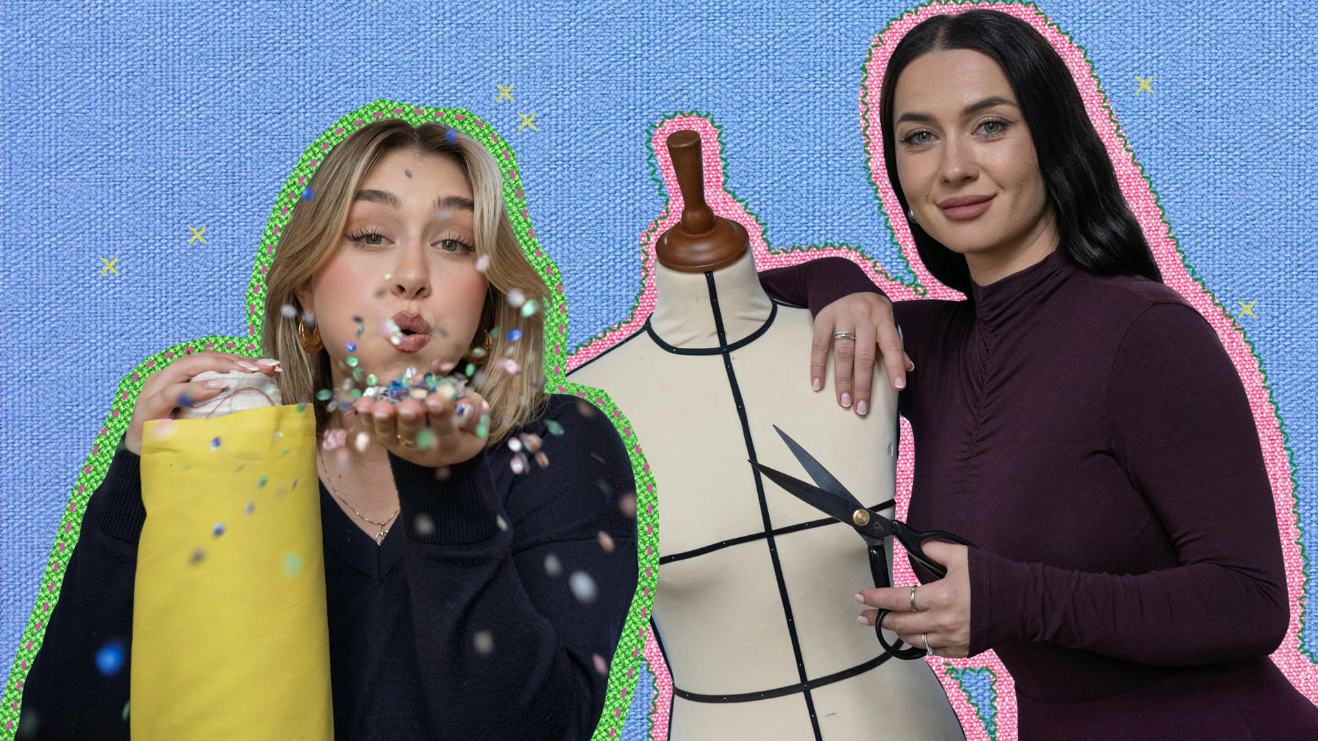 Victoria Babenko og Irina Olsen i episode fem i 'Gennem nåleøjet'.