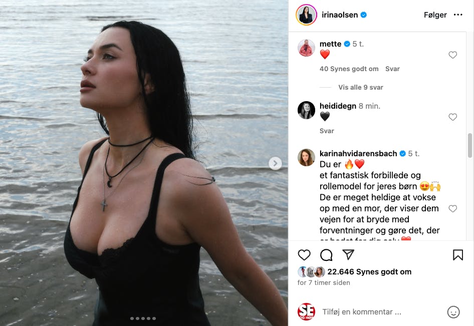 Statsminister Mette Frederiksen (S) har kvitteret med et hjerte.