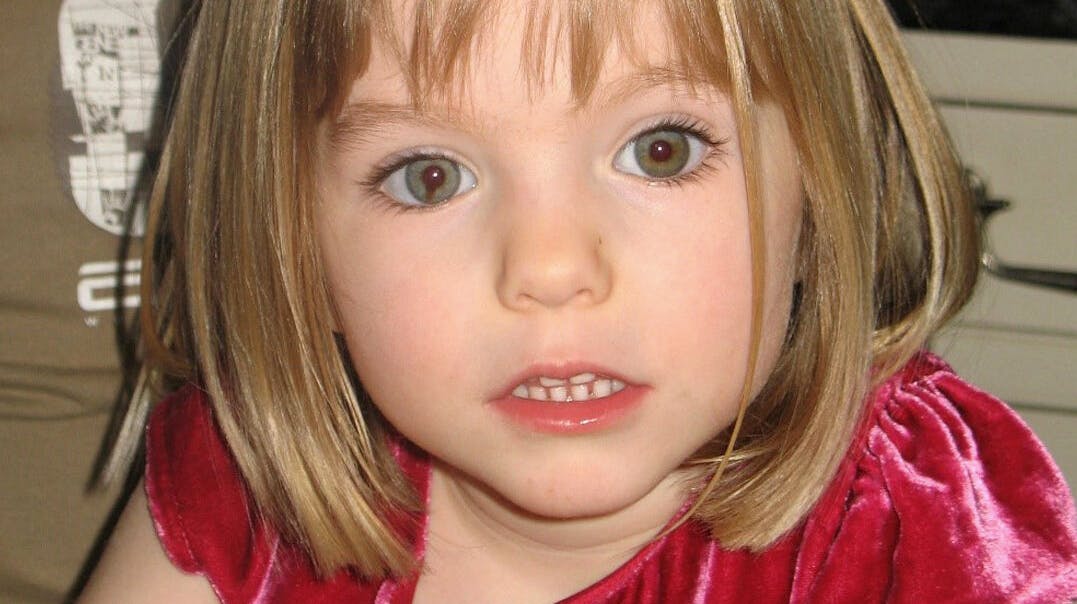 Madeleine McCann forsvandt i 2007 og er ikke blevet fundet.