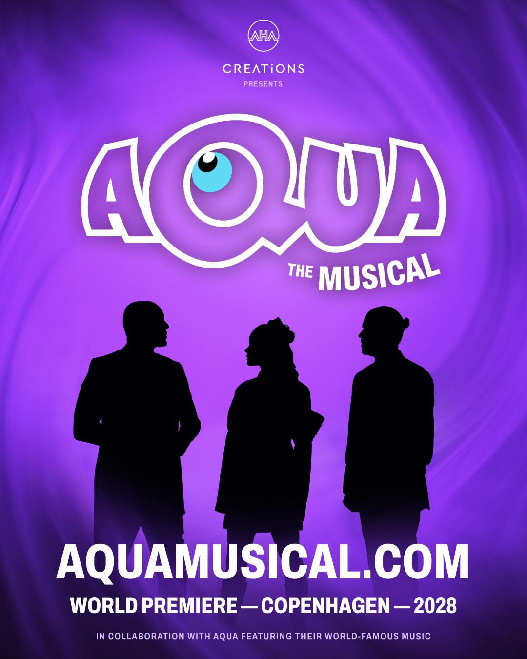 Sådan ser plakaten til den kommende Aqua-musical ud.