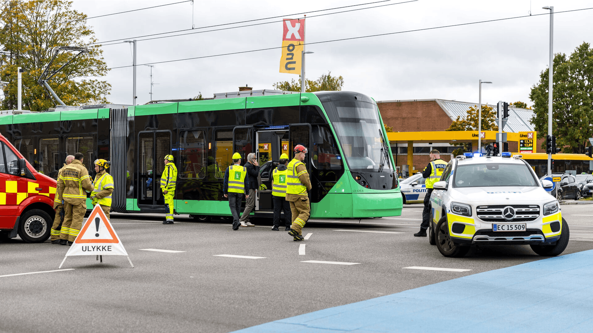 Person påkørt af letbanen i Ringvejskrydset i Glostrup, lørdag den 11. oktober 2025.Hovedstadens Letbane åbner ifølge letbanens hjemmeside først strækningen mellem Ishøj og Rødovre Nord, som blandt andet går igennem Glostrup 26. oktober.